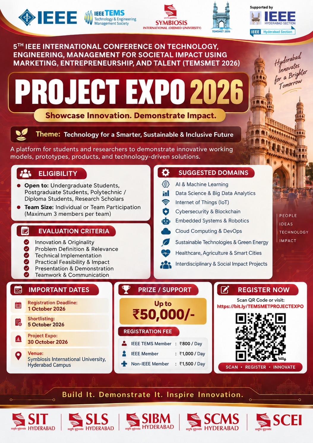 IEEE TEMSMET 2026 Project Expo 2026 poster