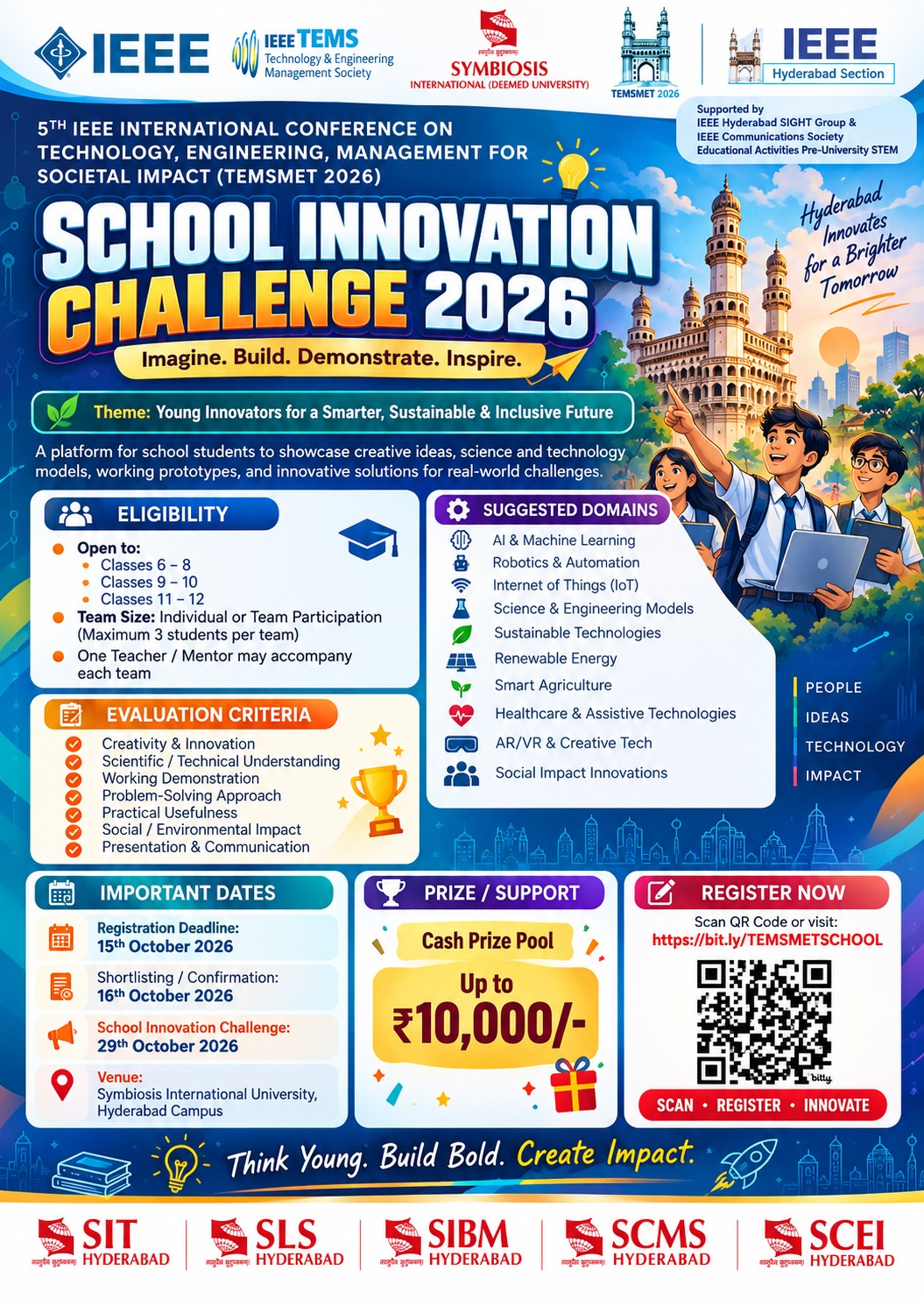 IEEE TEMSMET 2026 School Innovation Challenge 2026 poster